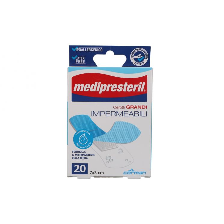 MEDIPRESTERIL CEROTTI IMPERMEABILI GRANDI 20 PEZZI - DISPOSITIVO MEDICO CE