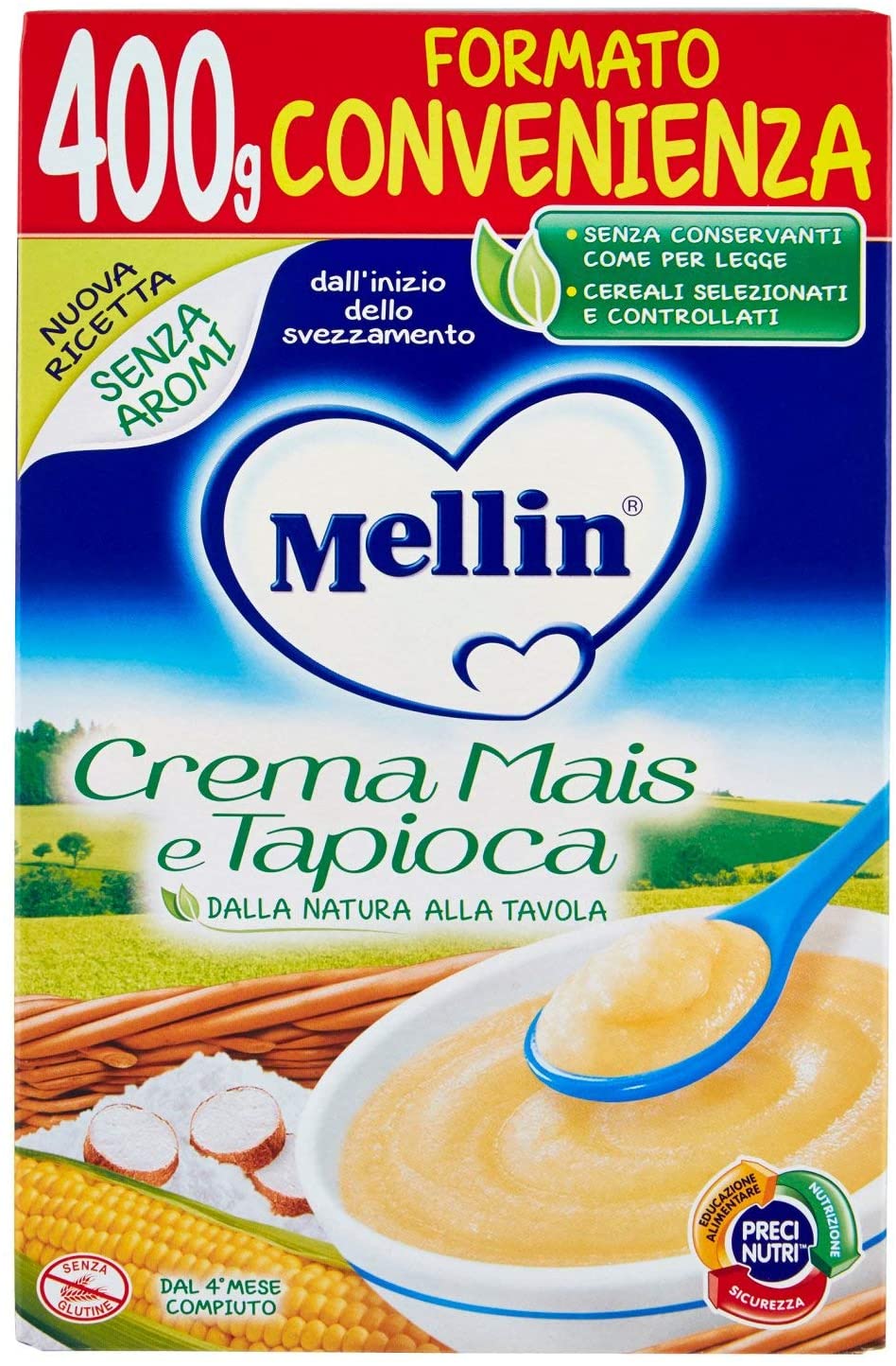 MELLIN CREMA MAIS E TAPIOCA 400 GRAMMI