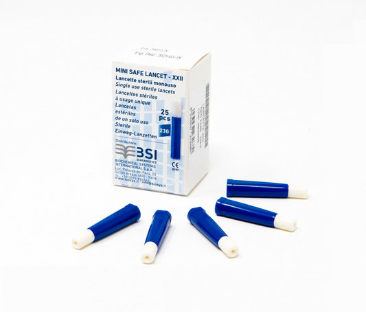 MINI SAFE LANCET - XXII 25 PEZZI