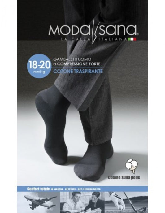 MODASANA UOMO 18 GAMBALETTO COTONE NERO XXL