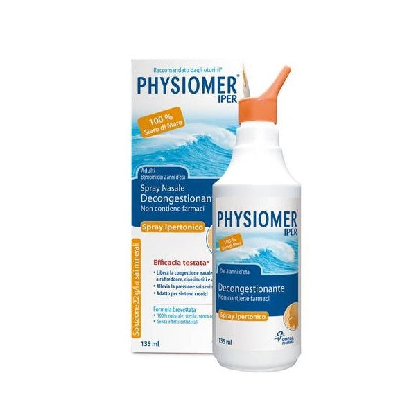 PHYSIOMER IPER SPRAY NASALE IPERTONICO 135 ML DISPOSITIVO MEDICO