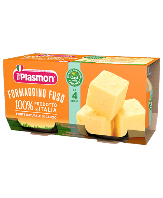 PLASMON OMOGENEIZZATO FORMAGGINO FUSO 2X80 GRAMMI