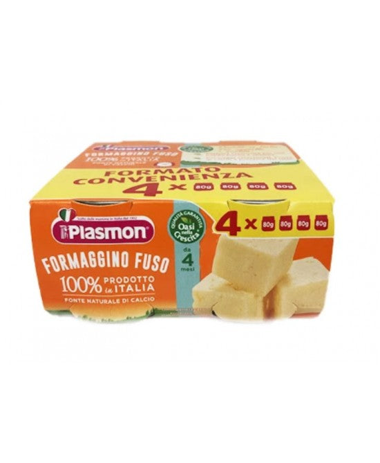 PLASMON OMOGENEIZZATO FORMAGGINO FUSO 4X80 GRAMMI