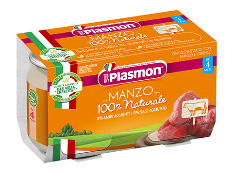 PLASMON OMOGENEIZZATO MANZO 2X120 GRAMMI