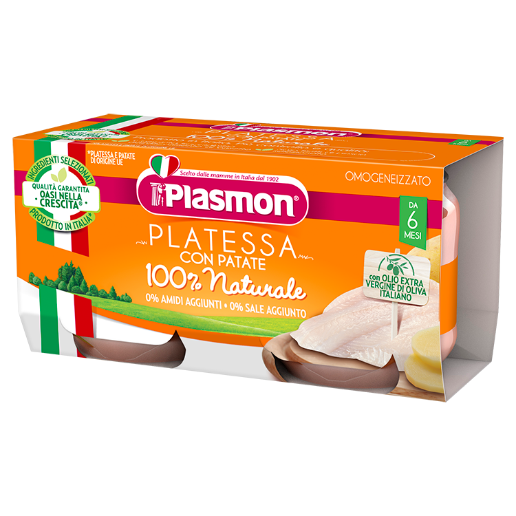 PLASMON OMOGENEIZZATO PLATESSA E PATATE 2X80 GRAMMI