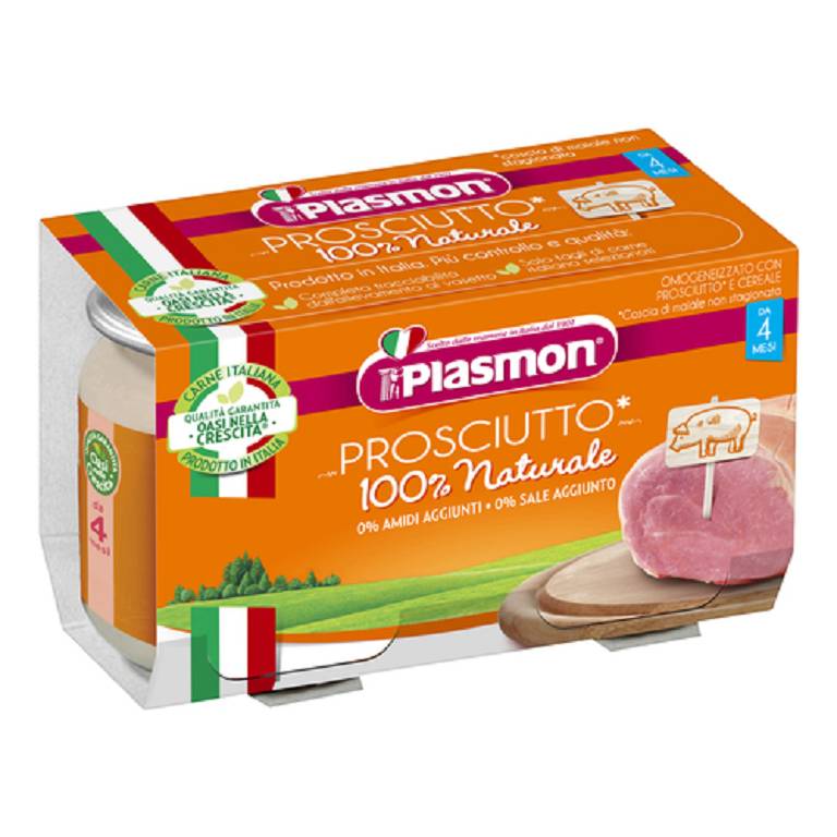PLASMON OMOGENEIZZATO PROSCIUTTO COTTO 2X80 GRAMMI