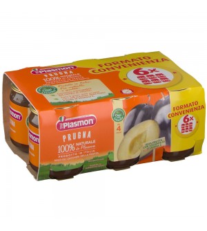 PLASMON OMOGENEIZZATO PRUGNA 6X104 GRAMMI