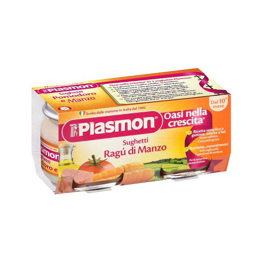 PLASMON SUGHETTI RAGU' DI MANZO 2X80 GRAMMI