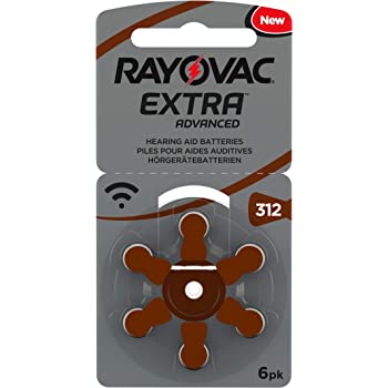 RAYOVAC BATTERIE ZINCO ARIA PER MODELLO 312 BLISTER 6 PEZZI