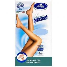 SAUBER GAMBALETTO PUNTA APERTA 70 DENARI MAGLIA LISCIA NEUTRO BEIGE TAGLIA 4