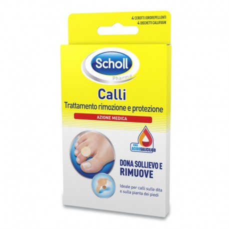 SCHOLL CEROTTI CALLIFUGHI TRATTAMENTO RIMOZIONE E PROTEZIONE - DISPOSITIVO MEDICO CE