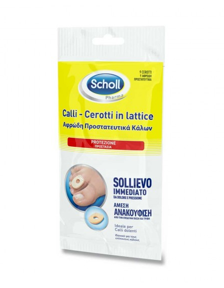 SCHOLL CEROTTI IN LATTICE PROTEZIONE CALLI 9 PEZZI - DISPOSITIVO MEDICO CE