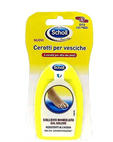SCHOLL CEROTTI VESCICHE PER DITA DEI PIEDI 6 PEZZI MEDI