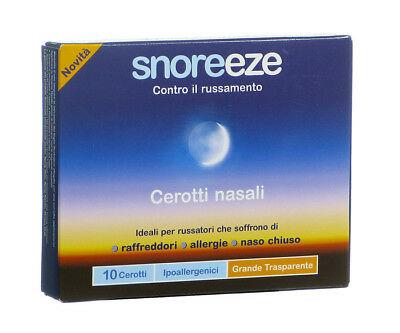 SNOREEZE CEROTTI NASALI CLASSICI L 10 PEZZI