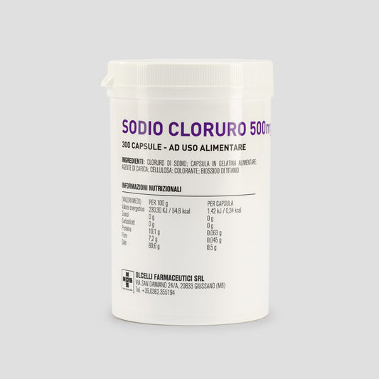SODIO CLORURO 300 CAPSULE 500MG