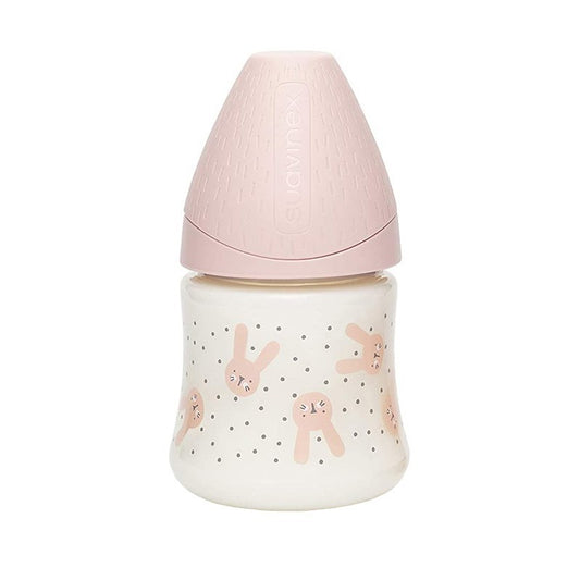 SUAVINEX HYGGE BIBERON 150ML FLUSSO LENTO CONIGLIO ROSA