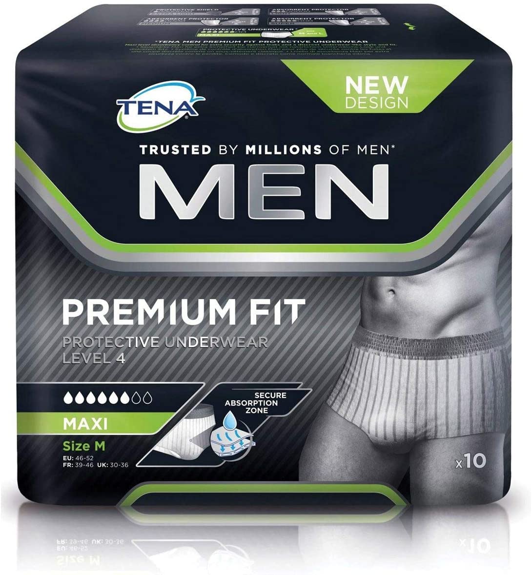 TENA MEN PREMIUM FIT LIVELLO 4 TAGLIA M 10 PEZZI