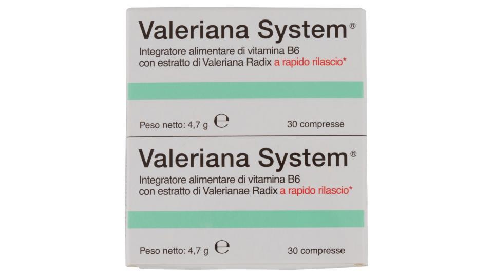 VALERIANA SYSTEM 30 COMPRESSE + 30 COMPRESSE