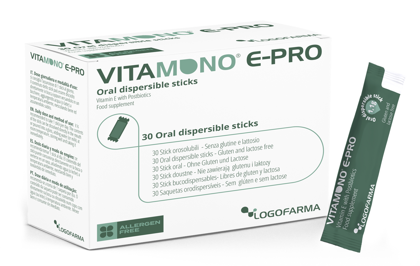 Vitamono E Pro 30 Stick Orodispersibili