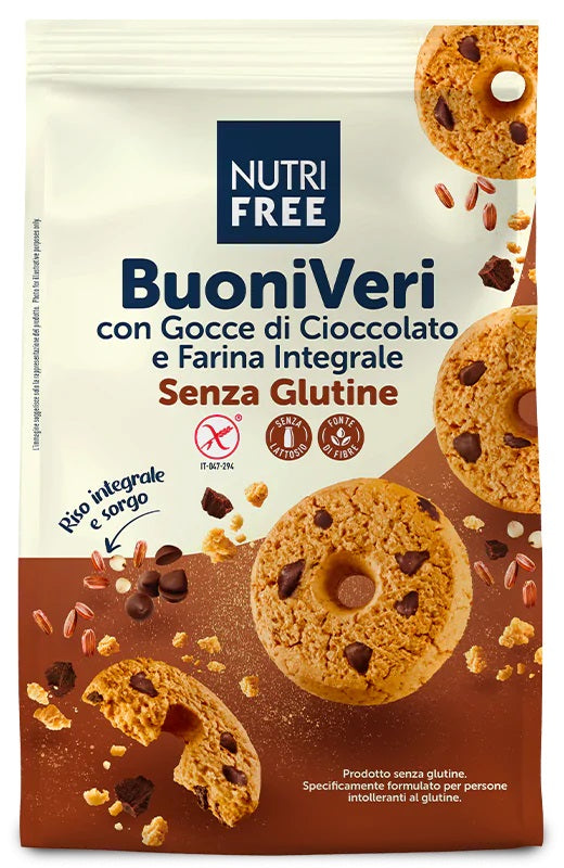 Nutrifree Biscotti Buoni Veri Con Gocce Di Cioccolato 250g