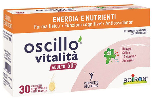 Boiron Oscillo Vitalità Adulto 50+ 30 Compresse Effervescenti