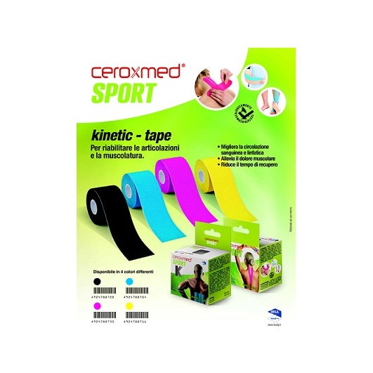 Ceroxmed Sport Kinetic Tape Blue 1 Pezzo