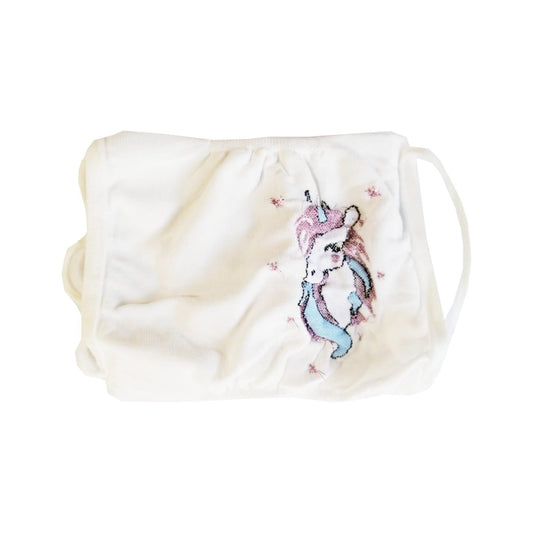 Mascherina Protettiva Lavabile Bambini Fantasia Unicorno 3 Pezzi