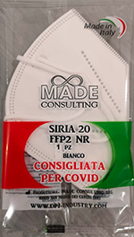 SIRIA 20 MASCHERINA SMALL TAGLIA PICCOLA FFP2 1 PEZZO - MADE IN ITALY