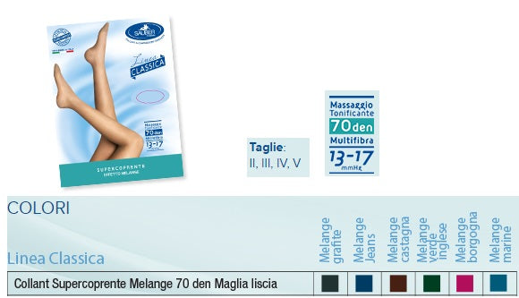 SAUBER Collant Supercoprente Jeans 4