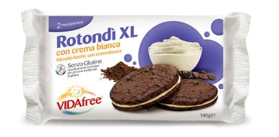 VIDAFREE Biscotti Rotondi XL Crema Bianca 2x70g