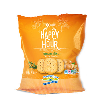 HAPPY FARM Happy Cracker Rosmarino e Patate 60g