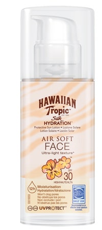 Hawaiian Tropic Silk Hydration Air Soft Face Lozione Solare Viso SPF30 50ml