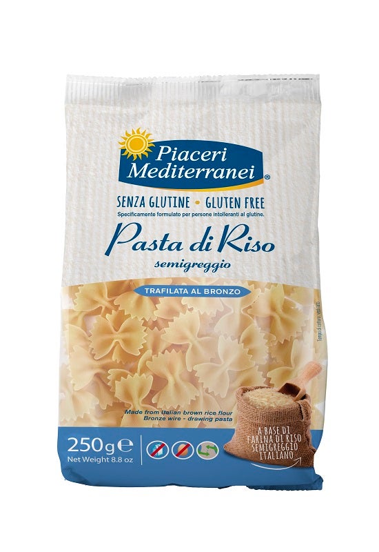 PIACERI MEDITERRANEI Pasta Farfalle Riso 250g
