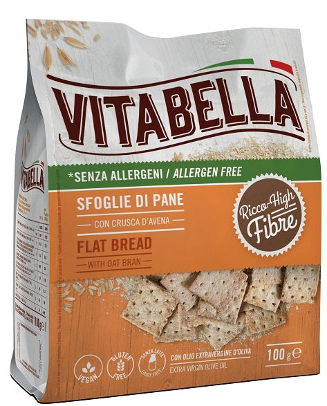 VITABELLA Sfoglie di Pane con Crusca d'Avena 100g