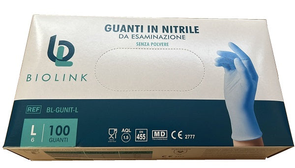 BL-GUNIT Guanti NITRILE L