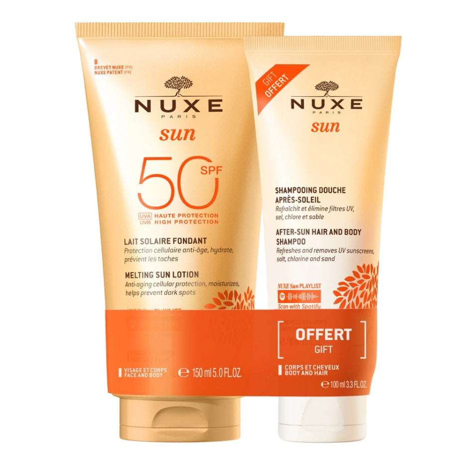 NUXE SUN LATTE SOLARE SPF 50+ 150ML + SHAMPOO DOCCIA 100ML
