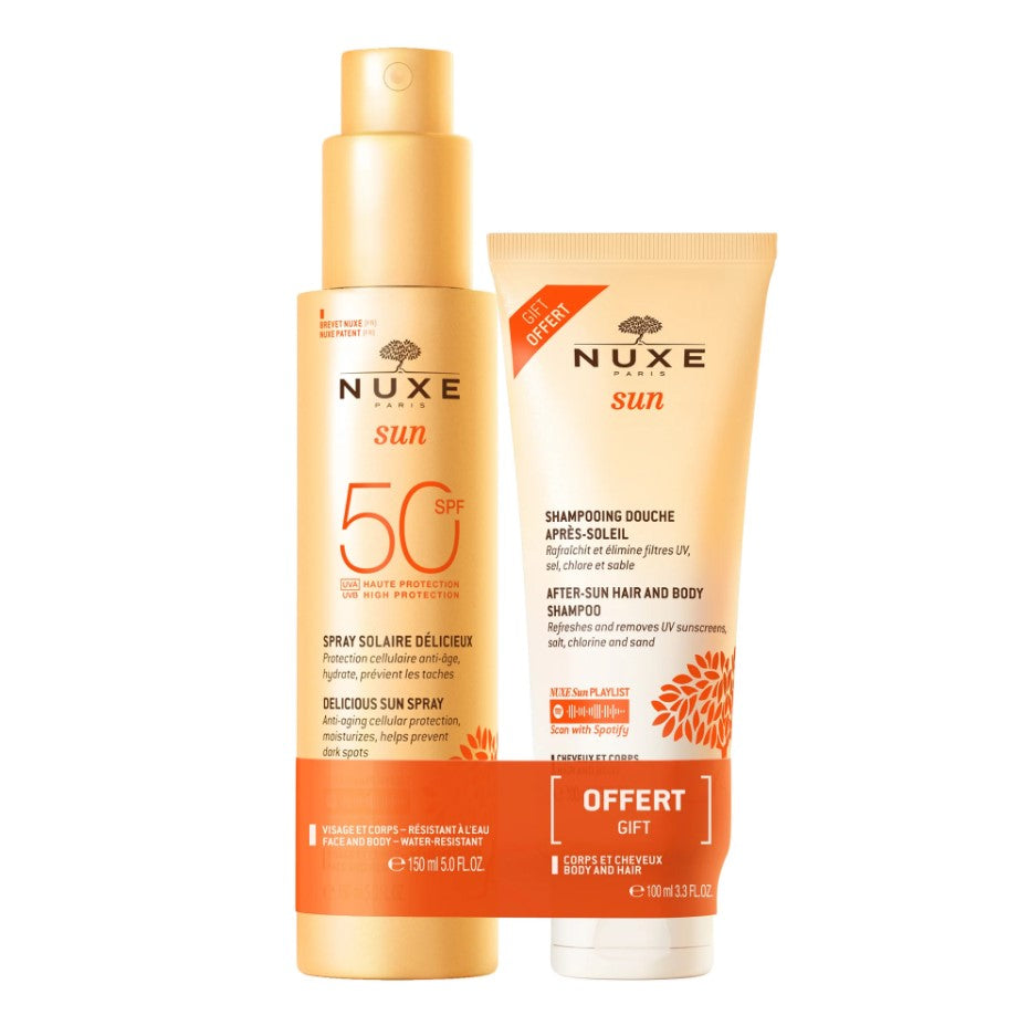NUXE SUN SPRAY SOLARE SPF 50+ 150ML + SHAMPOO DOCCIA 100ML