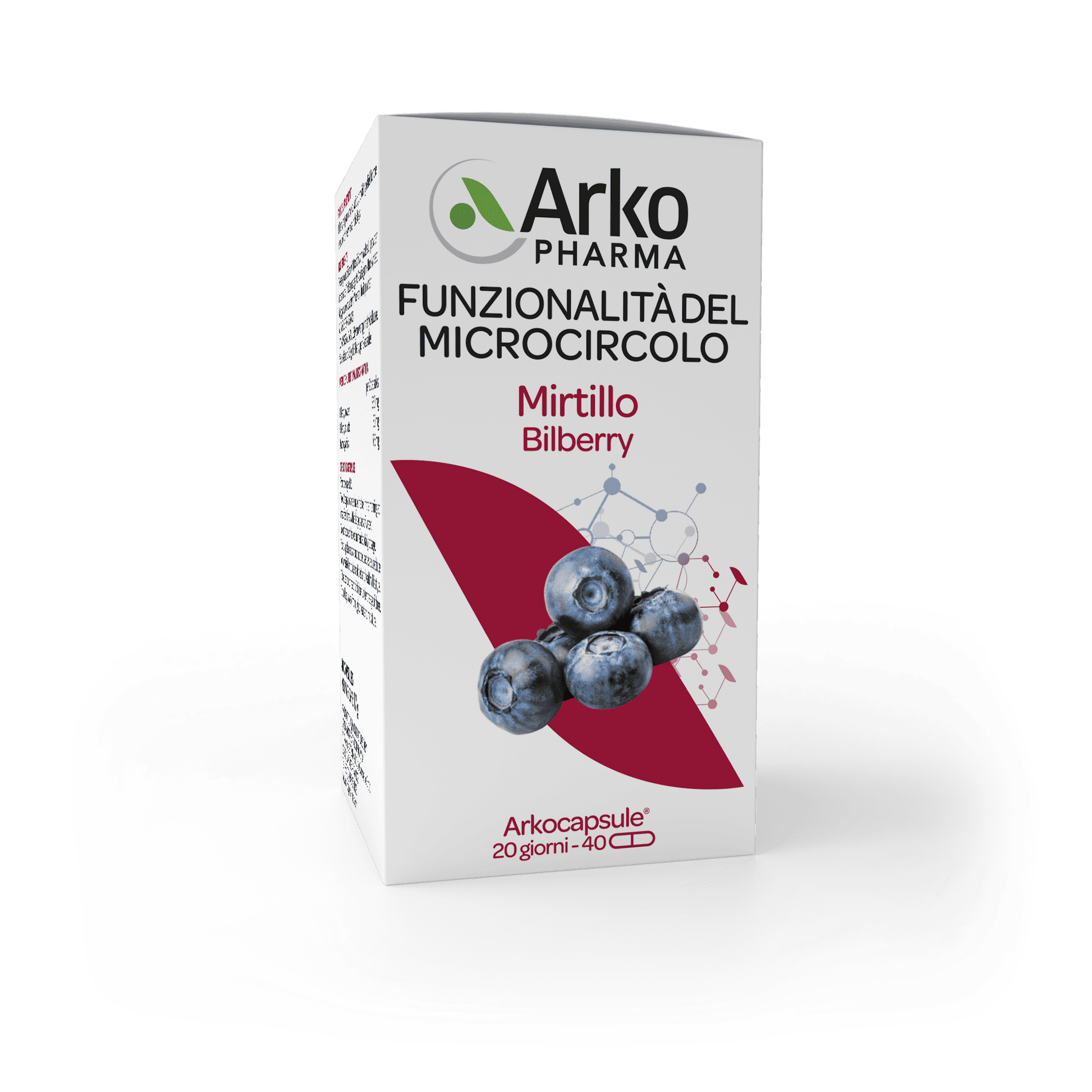 Arkocapsule Funzionalita' Microcircolo Mirtillo 40 Capsule