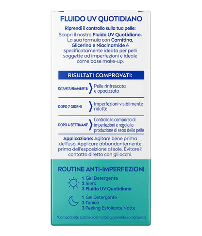 Nivea Derma Skin Clear Fluido Uv Quotidiano SPF50+ Opacizzante Viso 40ml
