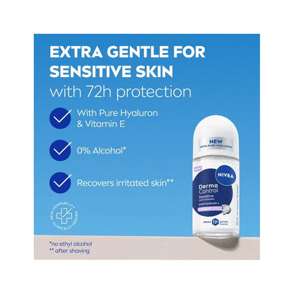 Nivea Derma Control Restore Deodorante Antitraspirante Roll-On 72H 50ml