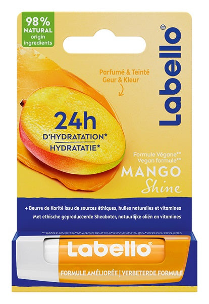 Labello Mango Shine Burrocacao Labbra Colorato E Idratante All'aroma Di Mango 4,8g