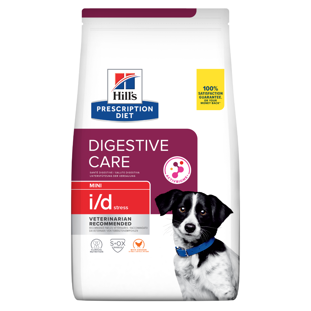 Hill's Prescription Diet I/D Digestive Care Stress Crocchette Per Cani Con Pollo Taglia Mini Sacco 1kg
