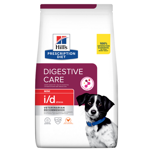 Hill's Prescription Diet I/D Digestive Care Stress Crocchette Per Cani Con Pollo Taglia Mini Sacco 1kg