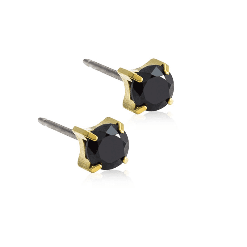 CJ GT TIFFANY 5MM CZ BLACK