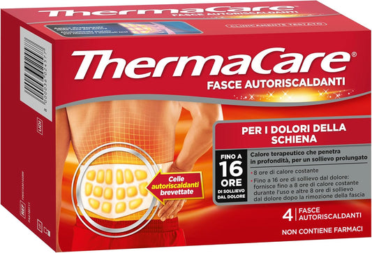 ThermaCare Fasce Autoriscaldanti per i Dolori della Schiena 4 Pezzi