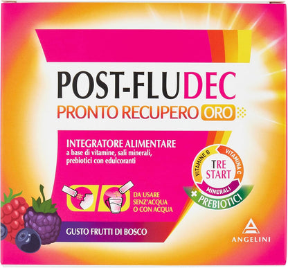 Postfludec Pronto Recupero Oro Frutti di Bosco 12 Bustine