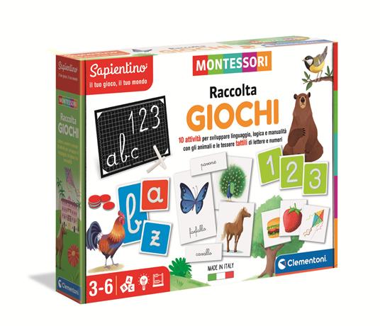 CLEMENTONI SAPIENTINO MONTESSORI RACCOLTA GIOCHI