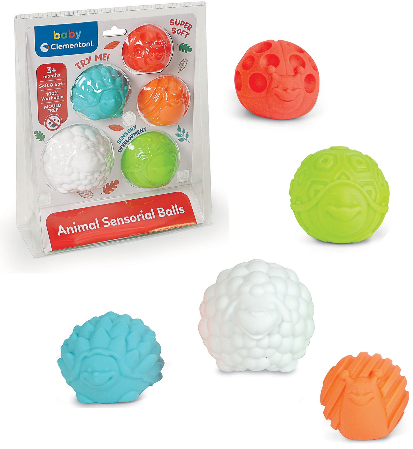 BABY CLEMENTONI ANIMAL SENSORIAL BALLS