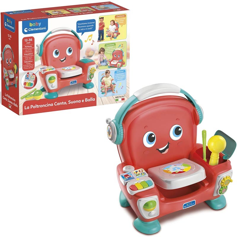 BABY CLEMENTONI POLTRONCINA SUONA CANTA BALLA