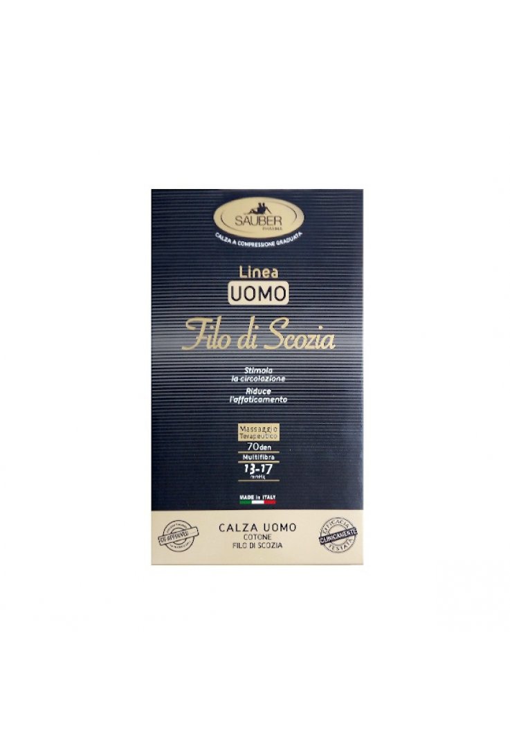 SAUBER CALZE UOMO FILO DI SCOZIA 70 DENARI BLU TAGLIA PICCOLA